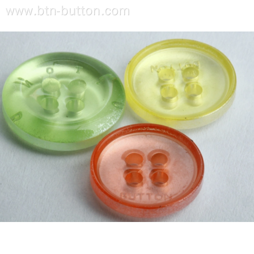 Unbreakable Garment Resin Buttons